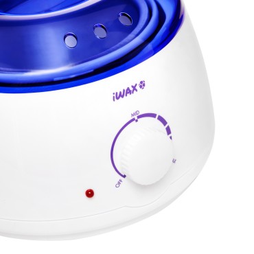 iWAX wax heater 100 white — close-up of the controls