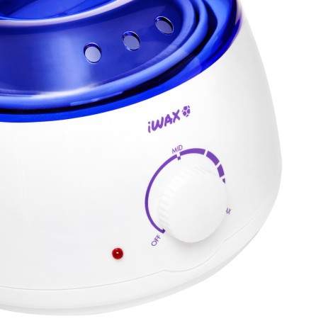 iWAX wax heater 100 white — close-up of the controls