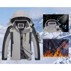 Giacca invernale da uomo Kefitevd impermeabile con luce staccabile Grand Grand Ritch L