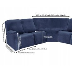 Cover for a recreation chair for 3 people, 8 partly with a lateral pocket