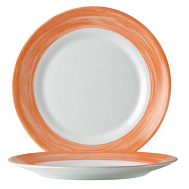 Dosky plytké dezert trvanlivé oranžové kefy St. 195mm 6 ks Hendi 49138