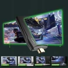 Videospielkonsole Retro-Daten Frosch 2.4G Wireless 4k, 10000+ Spiele, 64 GB