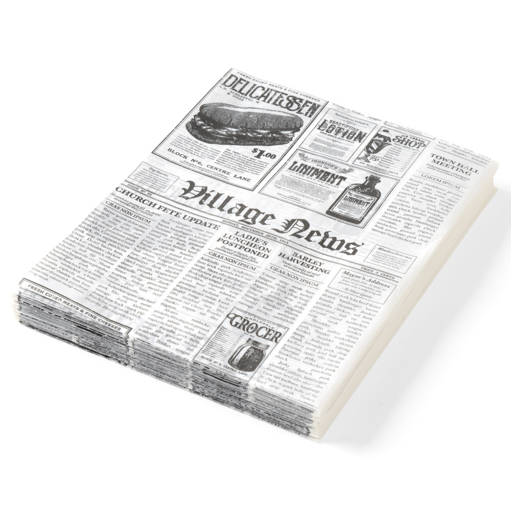 Pergamenový papier pre teplé občerstvenie prepíše noviny 250x350mm 500ks. Hendi 678107 Pergamenový papier pre teplé občerstvenie prepíše noviny 250x350mm 500ks. Hendi 678107