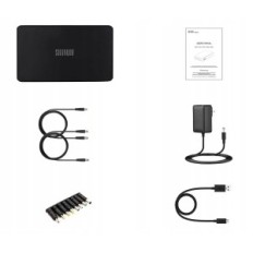 PowerBank Shanqiu za usmerjevalnik, modem 10000 mAh 5V 9V 12V 2A (37Wh), črna