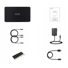 PowerBank Shanqiu maršrutētājam, modems 10000 mAh 5V 9V 12V 2A (37Wh), melns