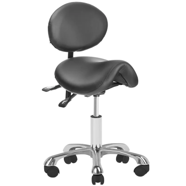 Tabouret cosmétique 1025 noir GIOVANNI — vue de face