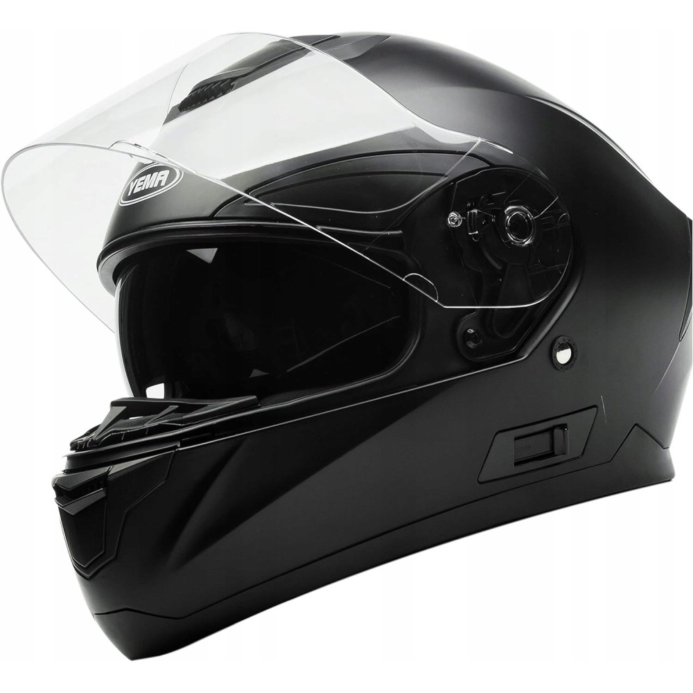Casco da moto Yema YM-831 Nero Matte, S