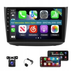 Auto rádio pro Mercedes Benz s CarPlay, 9 palců, WiFi AHD GPS kamera