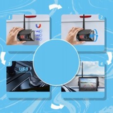 7-inch camera BGoodVision 1080p Night Vision, IP67 magnetic camera