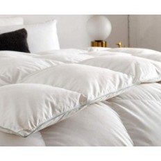 Bettbezüge mit Gans DWR Puch, doppeltes Duvet 4 Jahreszeiten 220x240cm, weiß