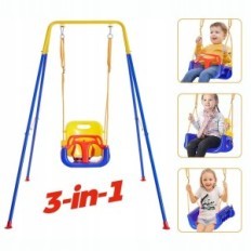 Garden Swing lapsille Funlio 3in1, helppo kokoaminen ja varastointi