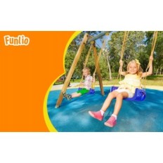 Sodo sūpynės vaikams Funlio 3in1, lengva surinkti ir saugoti