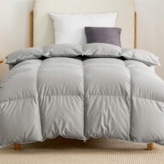 Downstool Bedsure 155x220 Quilt de inverno, cinza, usado