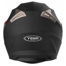 Motorhelm YMMA YM-829 met dubbele zoeker, zwart mat, l 59-60cm