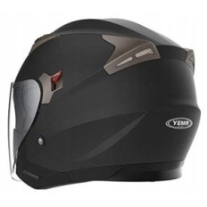Motorhelm YMA YM-627, ECE met zoeker, zwart Matte, XL 61-62CM