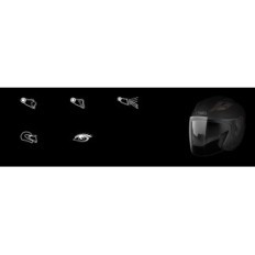 Motocyklová prilba YEMA YM-627, ECE s hľadáčikom, Black Matte, XL 61-62cm