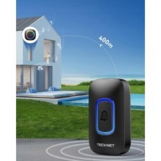Trådlös dörrklocka Tecknet HWD1995 IP66, upp till 400m, 110 dB