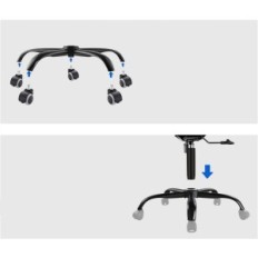 Metal Base af Mart Marter stole, over 200 kg, sort, 70 cm