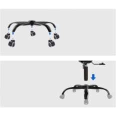 Base in metallo di Marter Sedie da Marter, oltre 200 kg, nero, 70 cm