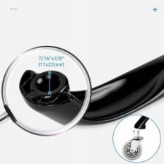 Metal Base af Mart Marter stole, over 200 kg, sort, 70 cm