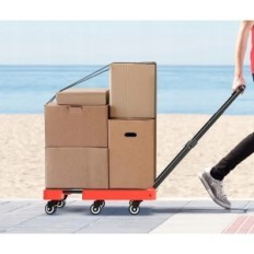 Folding klapvogn bagage Spacekeeper Spkhtor, op til 220 kg, rød