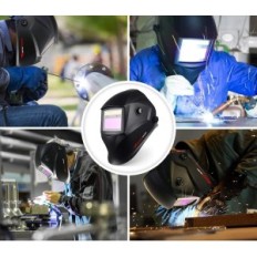 Capacete automático de soldagem Jaluweld Land-BK, em um conjunto de 5 lentes