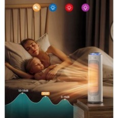 Energeticky úsporné elektrické topení IDOO, 12-hodinový časovač, 2000 W, bílý