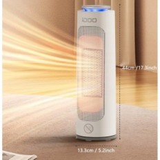 Energeticky úsporné elektrické topení IDOO, 12-hodinový časovač, 2000 W, bílý