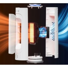 Energibesparende Elvarmer IDOO, 12-timers timer, 2000 W, White