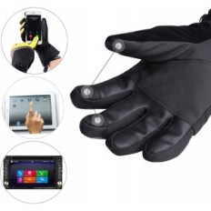 Kvinders Ski Gloves Kineda S Touchscreen Vandtæt, Rød