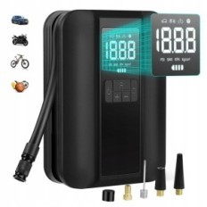 AICHARINIC electric compressor, 5000 mAh, 150 psi, LCD and LED lighting