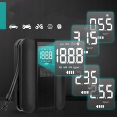 Aicharinic Električni kompresor, 5000 mAh, 150 PSI, LCD in LED razsvetljava