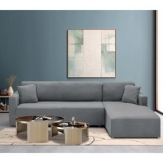 Chelzen sofa bedspread, sofa bedspread l, 2,3x2,3x0.8m, ryškiai pilka