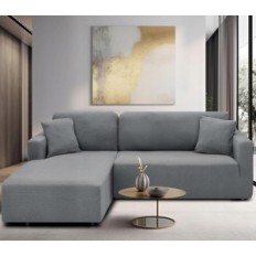 Chelzen SOFA BEEDSPREAD, SOFA BEEDSPREAD IN L, 1,85X1,85X0,8M, Jasičná sivá