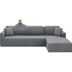 Chelzen Sofa Sengetæppe, Sofa Sengetæppe i L, 1,85x2.3x0,8m, lyse grå