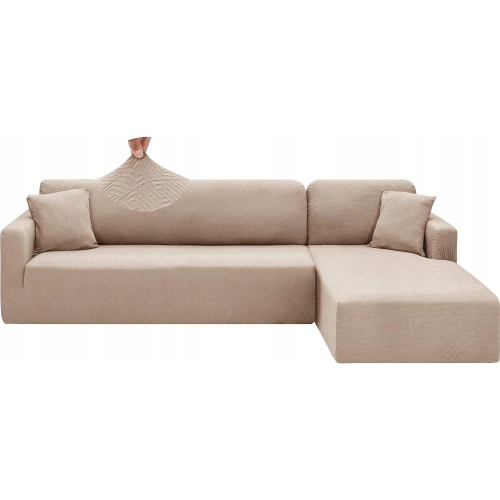 Chelzen sovesofa sengeteppe, sofa sengeteppe i L, 1,85x2,3x0,8m, khaki