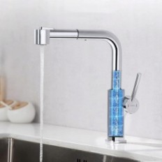 Lonheo LKB0501 Virtuves jaucējkrāns ar divām plūsmām, Chrome