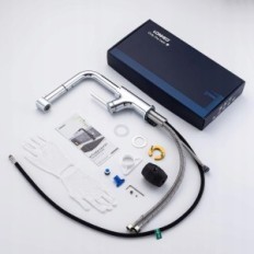 Lonheo LKB0501 Virtuves jaucējkrāns ar divām plūsmām, Chrome