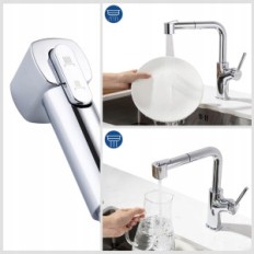 Lonheo LKB0501 rubinetto da cucina con due flussi, cromati