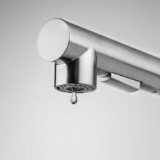 Robinet de cuisine avec une bec Auralus JBG0508, acier inoxydable.