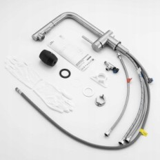 Konyha akkumulátor alacsony stroke Auralum JBG0508, rozsdamentes acél.