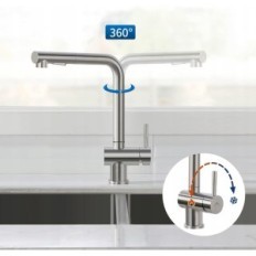 Konyha akkumulátor Auralum JBG0506, rozsdamentes acél