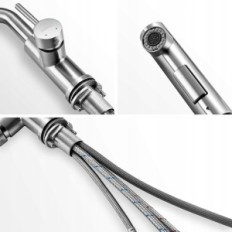 Lågtryck köksblandare glidande LONHEO LS205, Silver