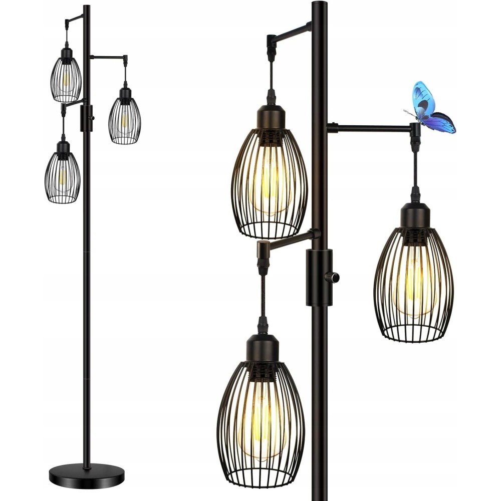 Shibey põrandalamp dimmable 3 pirnid SET LED 8W 800LM E27 klassi f