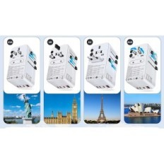 Universal adapter runt om i världen Uoocoo 100 W, 3USB-C PD & 1USB-A QC