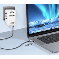Universaladapter um die Welt Uoucoo 100 W, 3USB-C PD & 1USB-A QC