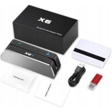 Lethemta MSR606 hitelkártya olvasó Bluetooth + 20 kártyával, használt