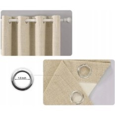 Miuleee αντικείμενα taupe 2 τεμάχια 140x225 cm