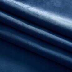 Korte miulee fluwelen gordijn 145x140cm, set van 2 stuks donkerblauw