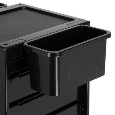 Gabbiano hairdresser's helper 68B black — close-up of the drawer